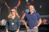 Cristiana und Giuseppe genießen auf der Hauptbühne den Applaus der Fans