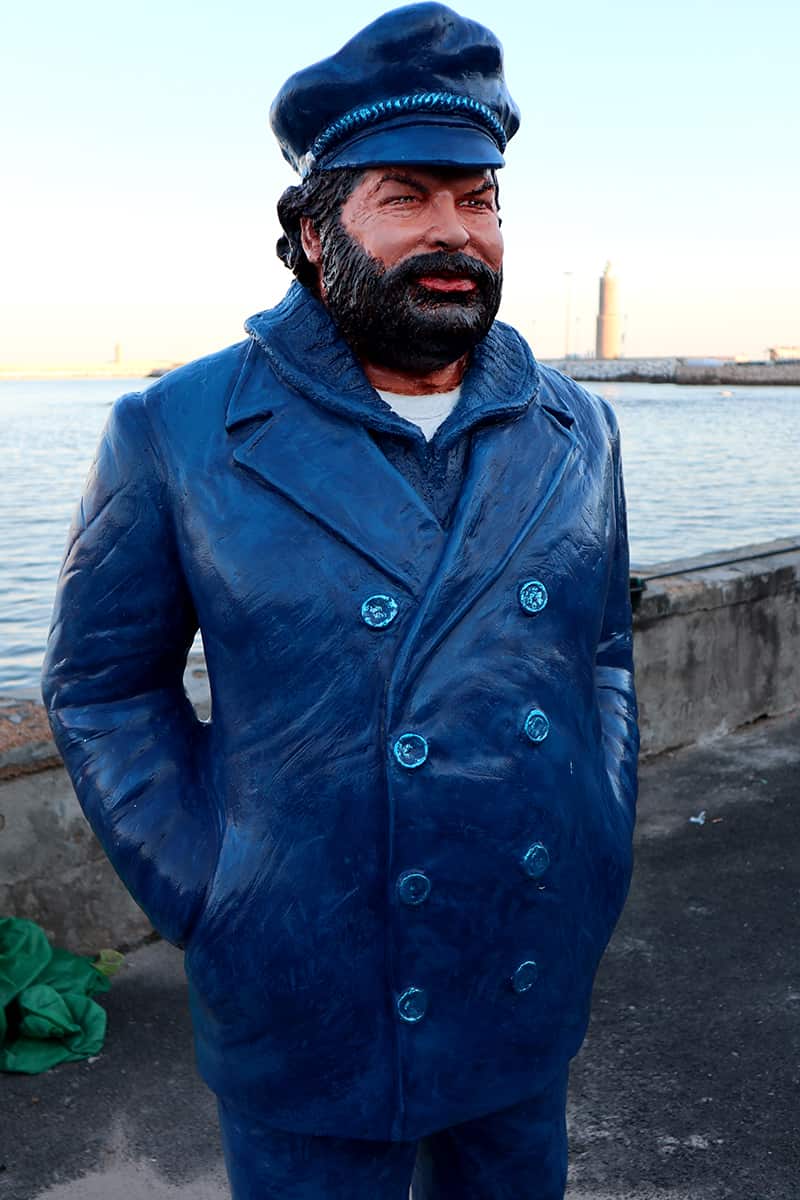 Bud Spencer Statue in Livorno (Italien)