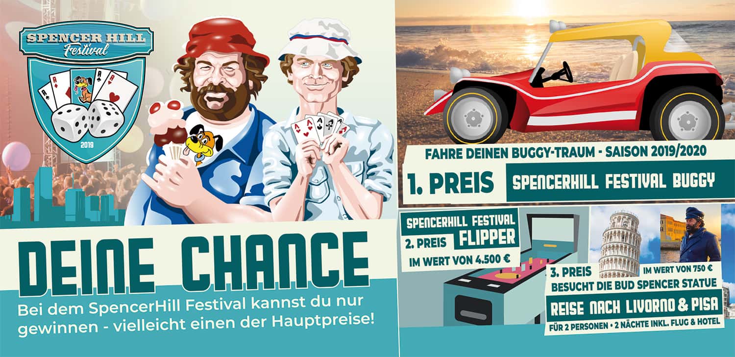 Spencerhill Festival Gewinnspiel, Buggyfahrt, Flipper und eine Reise