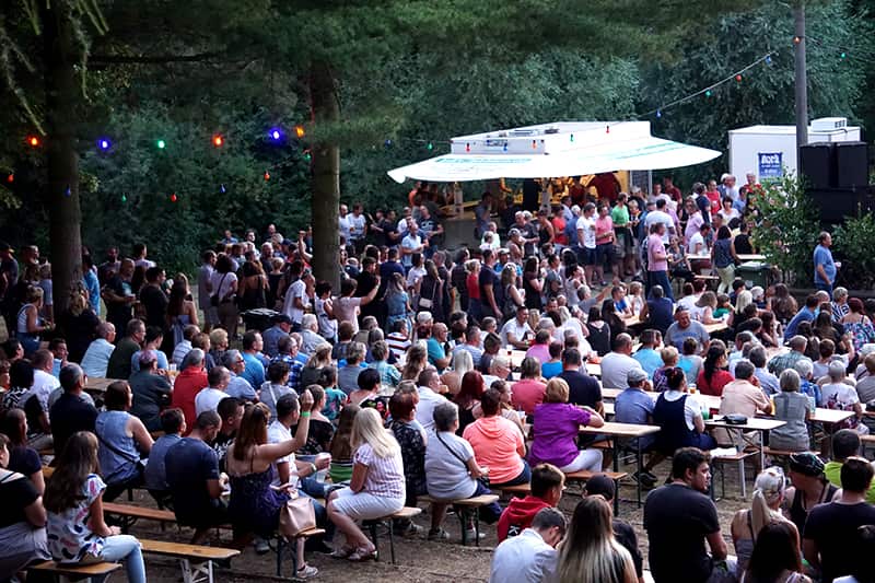 Publikum beim Sommerfest in Lommatzsch