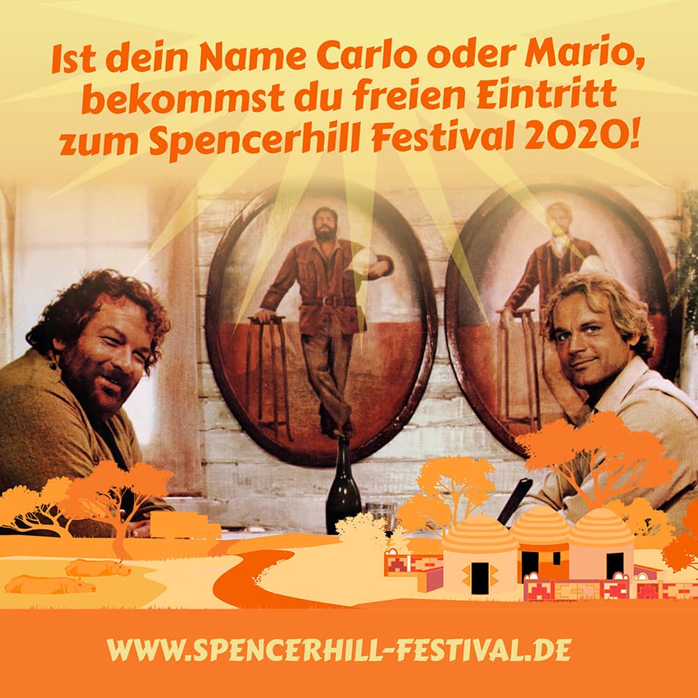 Carlo und Mario kommen Gratis auf das Spencerhill Festival 2020