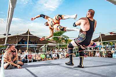 Lo spettacolo di Wrestling a Roma